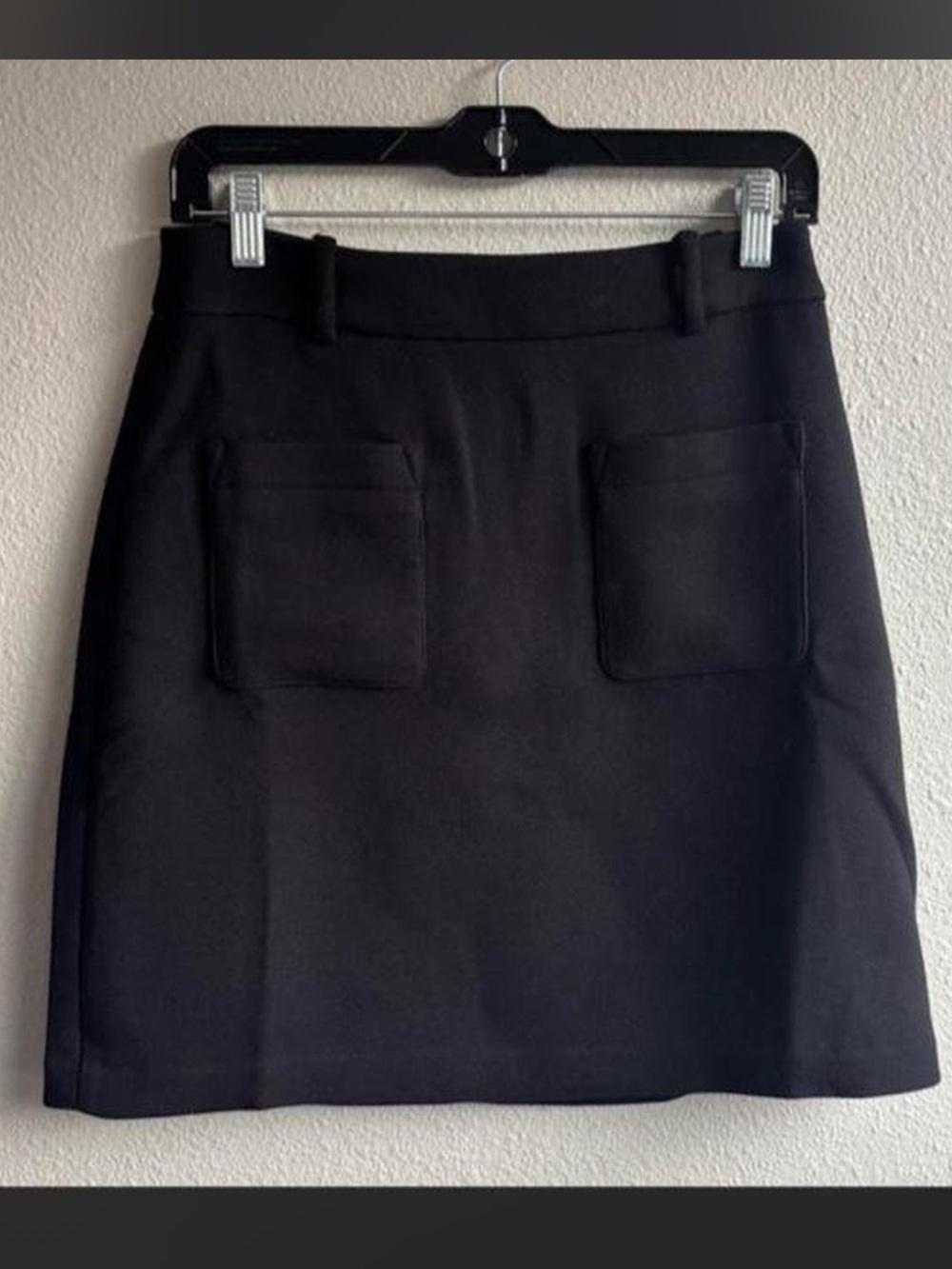 Classic Black Pocket Mini Skirt